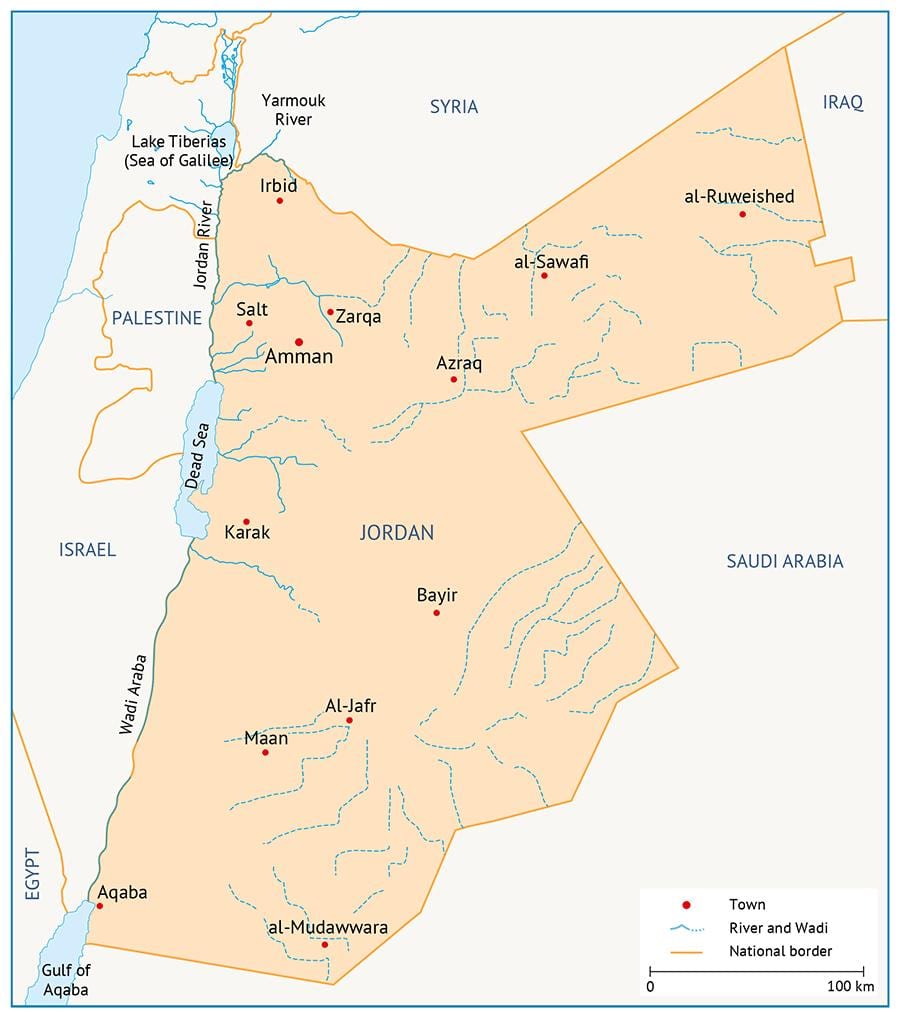 خريطة الجامعة الأردنية