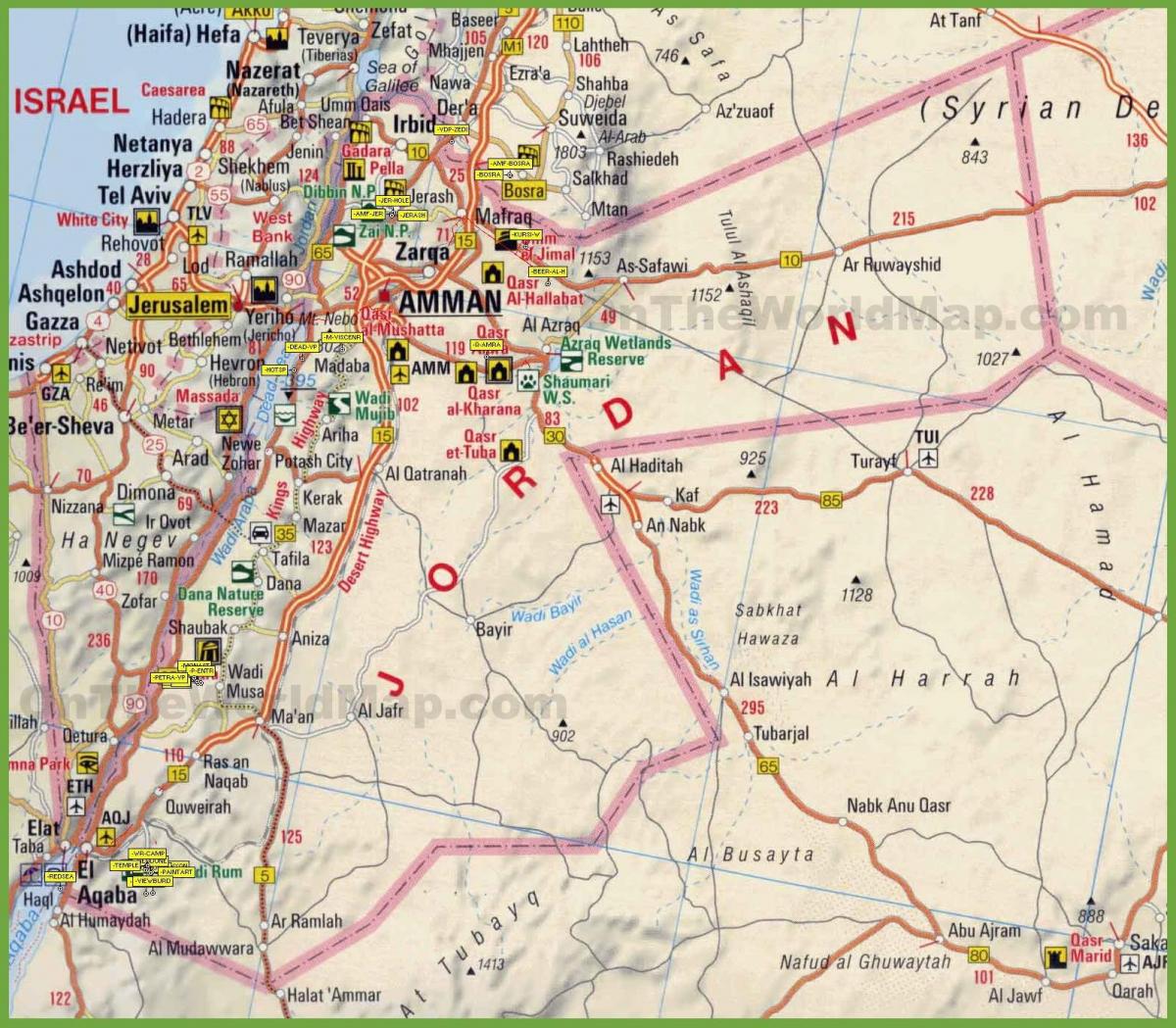 خريطة شارع الاردن