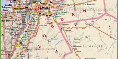 خريطة شارع الاردن