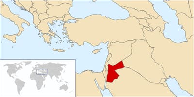 الأردن في خريطة العالم