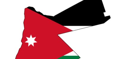 خريطة الأردن خريطة العلم