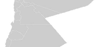 خريطة فارغة من الأردن