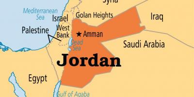 الأردن خريطة الموقع