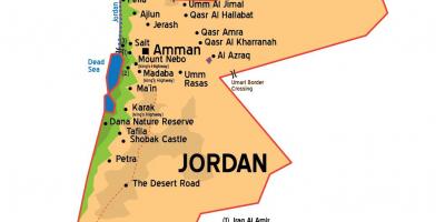 الأردن المدن خريطة