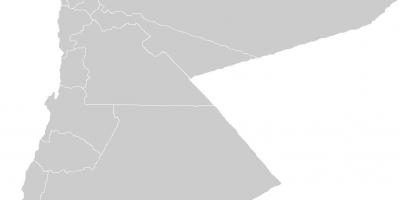 خريطة فارغة من الأردن