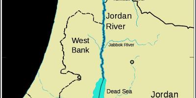نهر الأردن في الشرق الأوسط خريطة